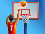 Combat de basket-ball 3-D